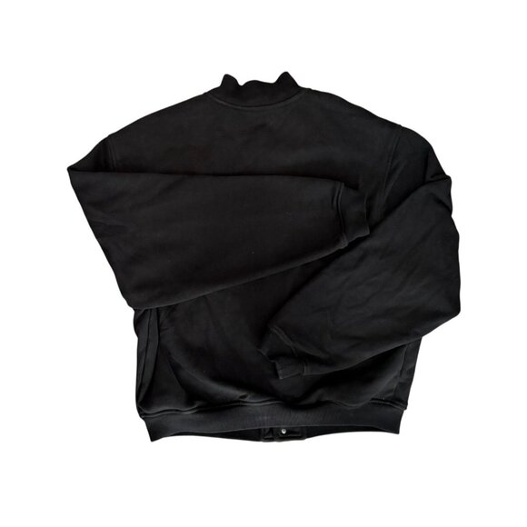 ALO Yoga Renown Black Bomber Varsity Jacket, size Medium - Picture 6 of 11